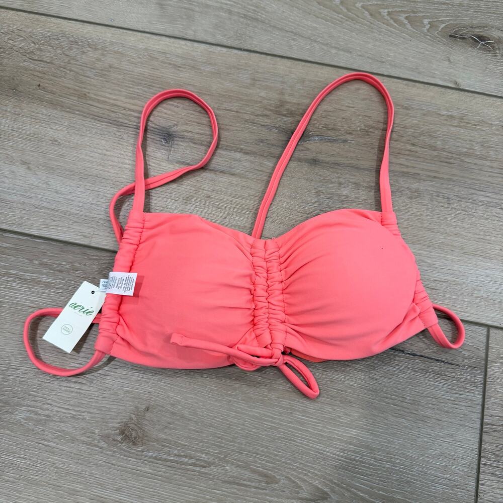 Aerie NWT Bikini Top Bandeau - Coral Peach - Small